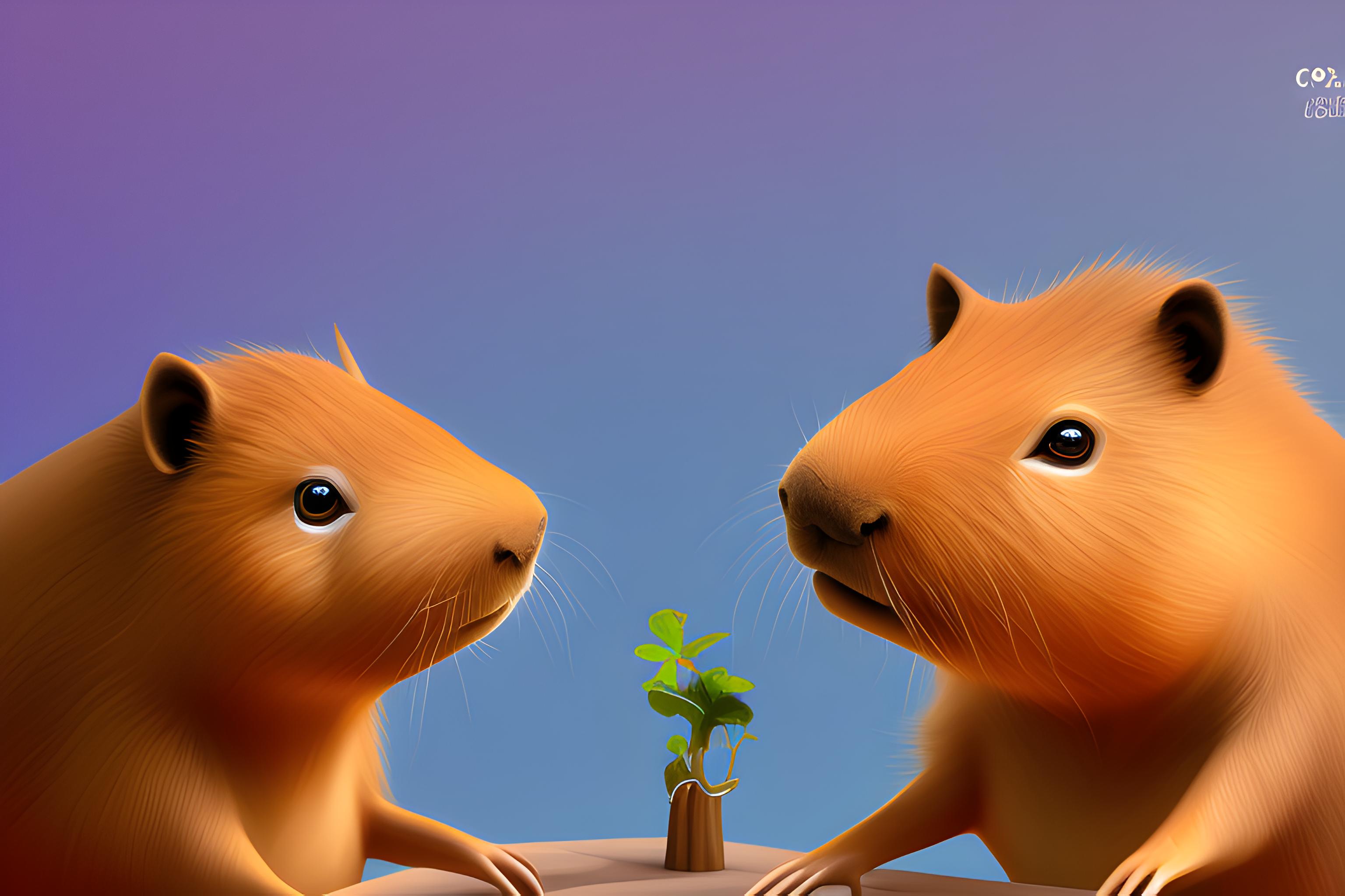 capybara in cute situation